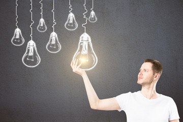 Aufkleber - Leadership, idea and success concept