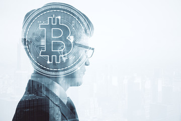 Poster - Cryptocurrency and banking concept