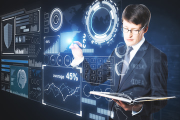 Aufkleber - Future and analytics concept