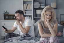 Sad Wife And Cheating Husband