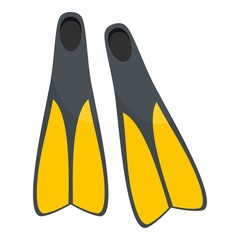 Poster - Flippers icon. Flat illustration of flippers vector icon for web