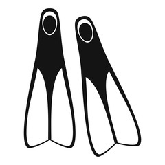 Poster - Flippers icon. Simple illustration of flippers vector icon for web
