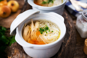 Poster - Chicken soup with noodles