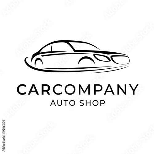Auto Dealer Shop Template Emblem Creative Logo Design For Car