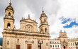 View on cathedral Primatial by Bolivar square in Bogota - Colombia