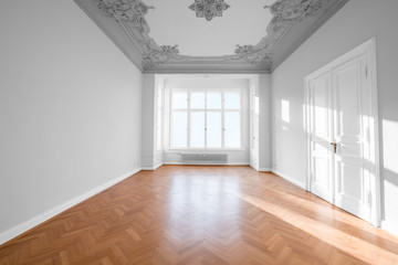 Wall Mural - empty white room in beautiful apartment - real estate  