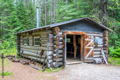 An Abandoned Logging Cabin Deep In The Forest Ontario Canada