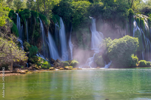 The picturesque Kravice falls in the National Park of Bosnia and Herzegovina Poster
