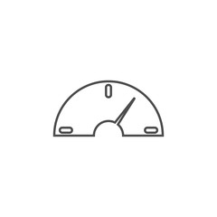 Poster - speedometer icon. Element for mobile concept and web apps. Thin line  icon for website design and development, app development. Premium icon