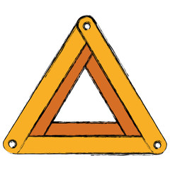 triangle caution sign icon vector illustration design