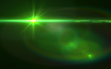 Wall Mural - green lens flare abstract background.design natural lens flare. rays background