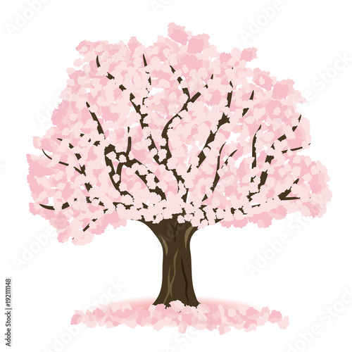 桜の木 イラスト素材 Stock ベクター | Adobe Stock