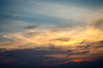 Wall Mural - Sunset sky