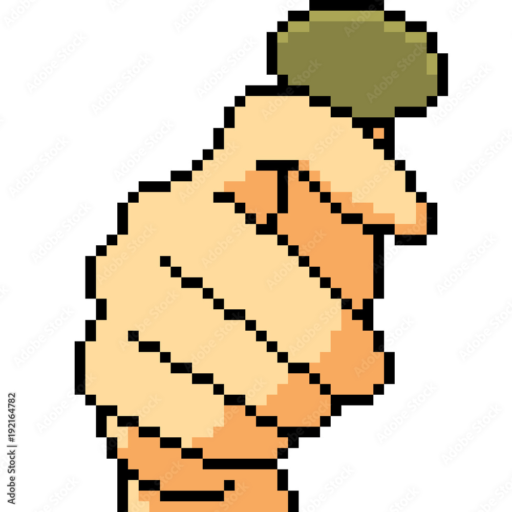 vector pixel art hand coin flip 스톡 벡터 | Adobe Stock