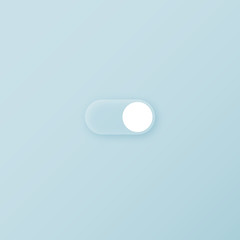 Poster - Transparent minimalistic simple clean vector on/off toggle switch button template
