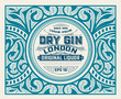 © Roverto - Gin label with floral ornaments