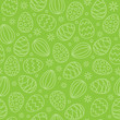 Easter eggs background seamless pattern green