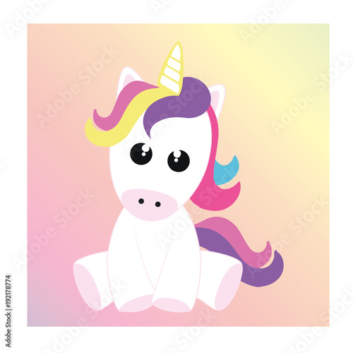 Cute little sitting unicorn  buy this stock vector and explore Cute little sitting unicorn  buy this stock vector and explore