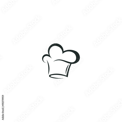 Chef hat logo vector abstract template download vector de Stock | Adobe