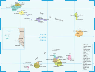  Cape Verde Map - Detailed Vector Illustration
