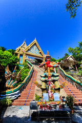 Wall Mural - Wat Khao Rang temple at sunny morning. Phuket. Thailand