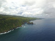 Maui Sea Cliffs Aerial near Road to Hana