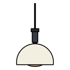 Wall Mural - house lamp hanging icon vector illustration design