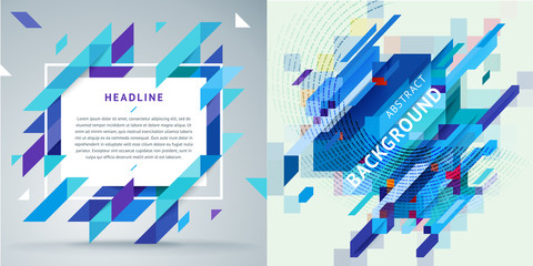 Wall Mural - set of abstract backgrounds. minimalist design, creative concept, modern diagonal abstract backgroun