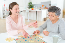 A Game Of Scrabble With An Old Woman