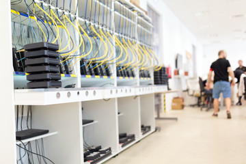 Picure of networking industrial hardware test bench