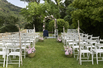 Sticker - open-air wedding scene