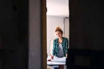 Wall Mural - Small business of a young woman.