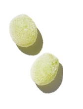 Two Green Grapes Sprinkled With Sugar