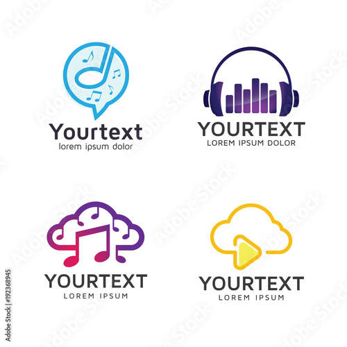 set of vector logos