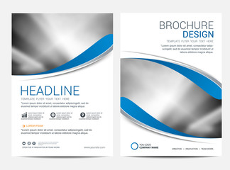 Wall Mural - brochure template flyer design vector background
