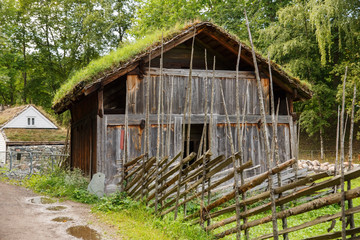 Wall Mural - Traditional old farm house in Oslo