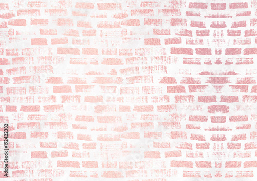 Horizontal Pastel Gradient Pink Brick Wall Style Textured
