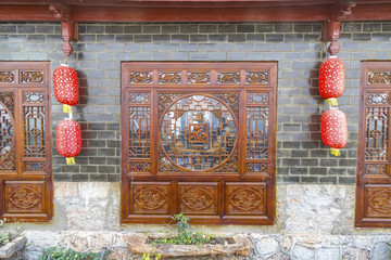 Wall Mural - Ancient city of Lijiang in Yunnan