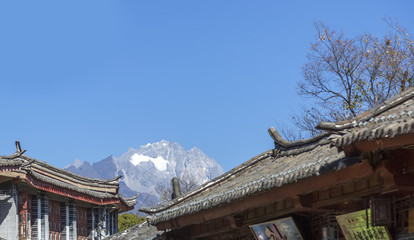 Wall Mural - Ancient city of Lijiang in Yunnan