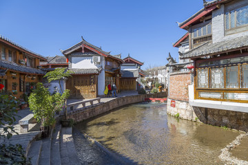 Wall Mural - Ancient city of Lijiang in Yunnan