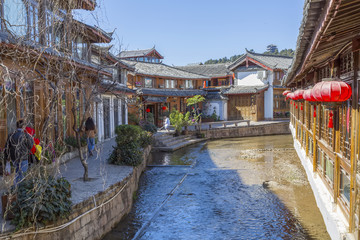 Wall Mural - Ancient city of Lijiang in Yunnan