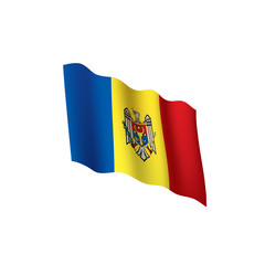 Moldova flag, vector illustration