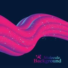 Poster - Abstract fluid 3d shapes vector trendy liquid colors backgrounds set. Colored fluid graphic composition illustration. Geometric graphic background molecule communication.
