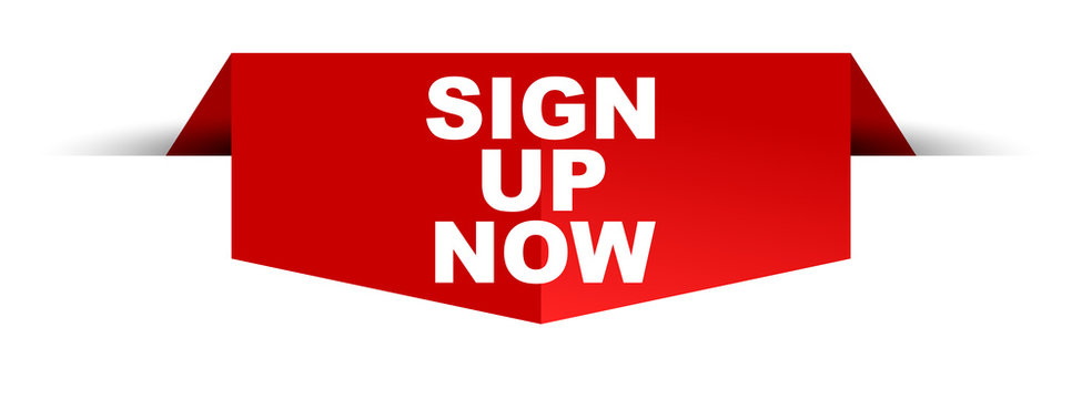 banner sign up now