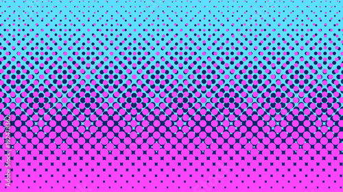 Halftone Gradient Pattern Vertical Vector Illustration Pink Dark