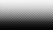 Halftone Gradient Pattern Vertical Vector Illustration. Black White Dotted Halftone Texture. Pop Art Black White Halftone Background. Background Of Art. Seamlessly Repeatable. AI10