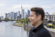 © Nektarstock - Frankfurt Skyline and Profile of Man