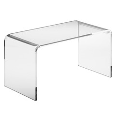 glass table design isolated on white