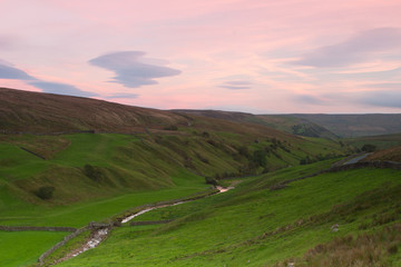 Sunset in the Tan Hill. England