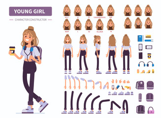 Wall Mural - young girl